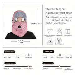 Unisex Winter Outdoor Trooper Trapper Plush Hat