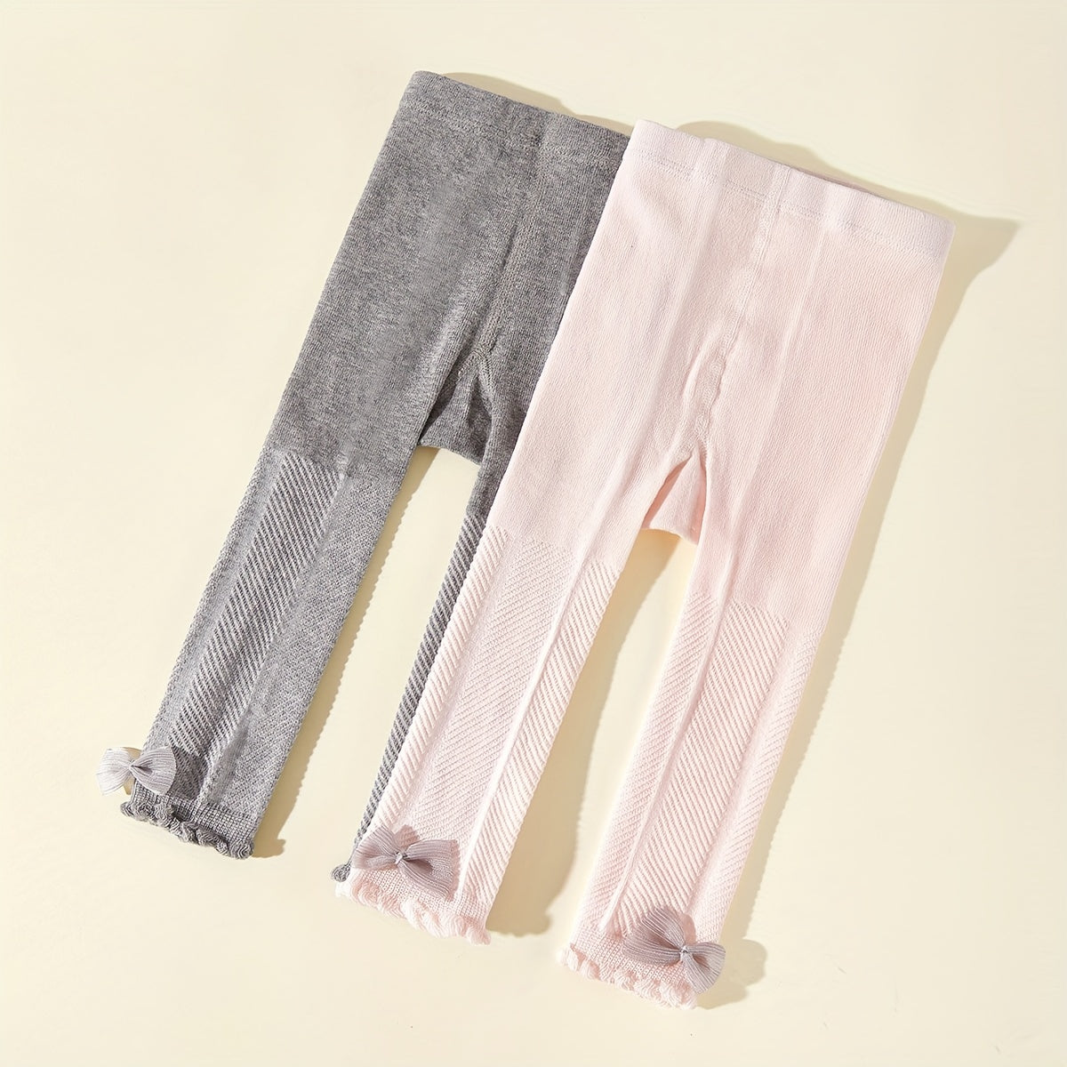 Baby Girls Bow Ruffled Pantyhose for Summer & Spring