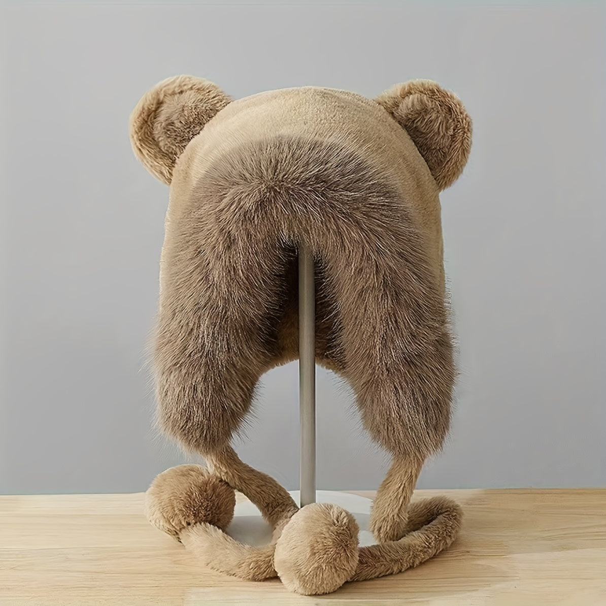 Bear Ear Plush Pullover Cap Winter Warm Thickened Hat