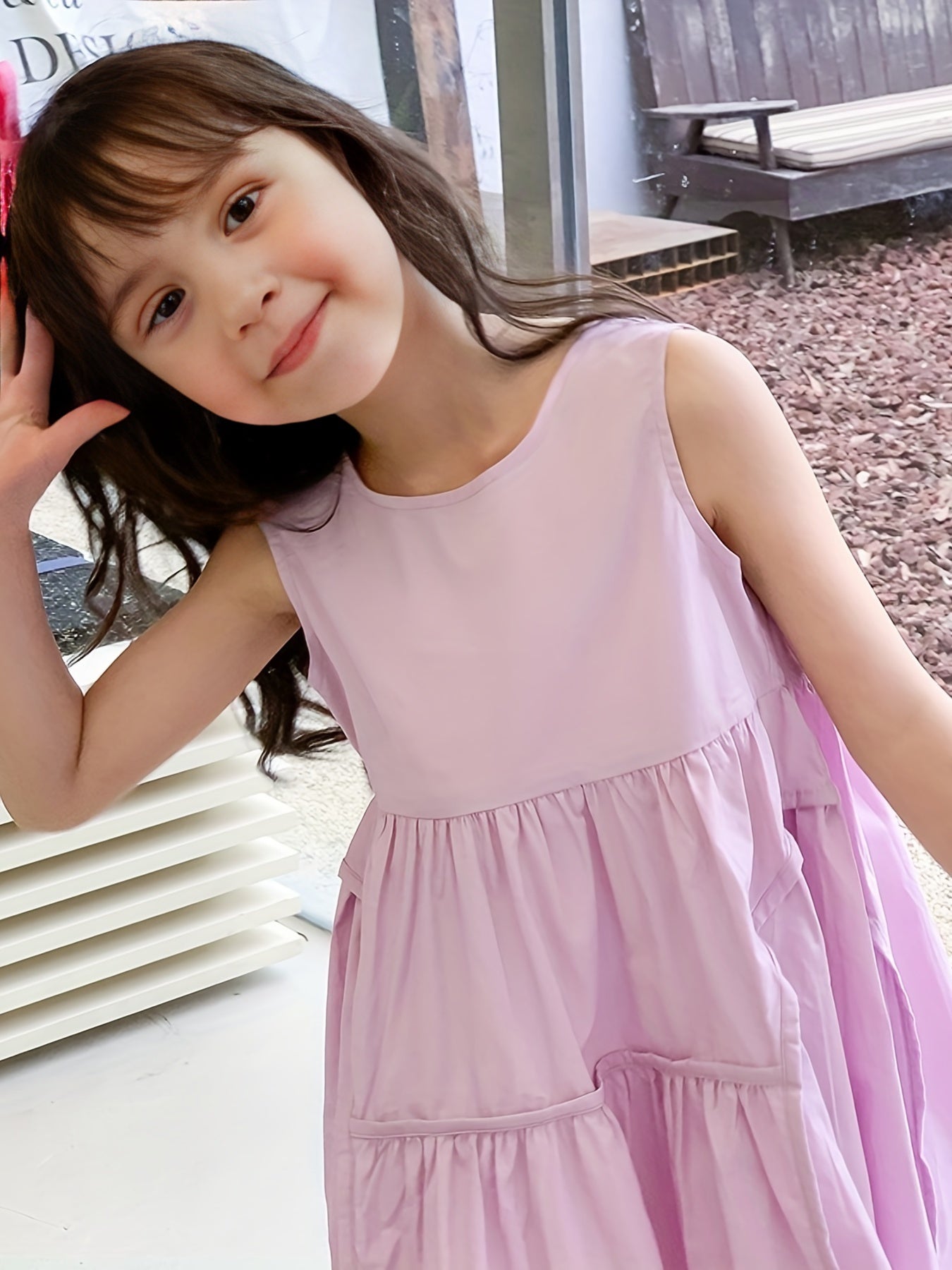 Girl's Sleeveless Princess Dress Breathable for Summer