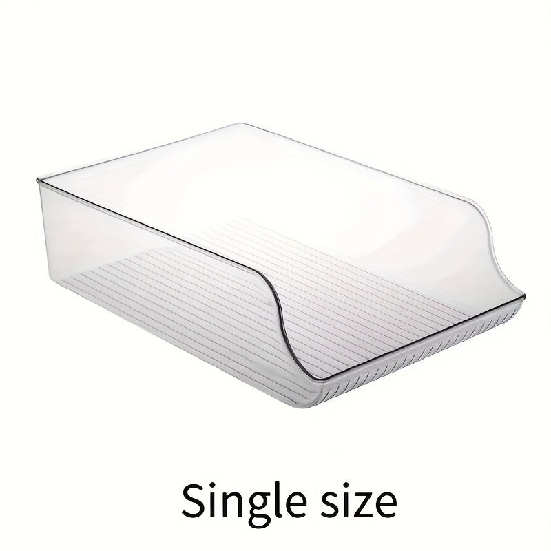 1pc Refrigerator Organizer Bin Beverage Storage Box Soda Can Food Storage Rack
