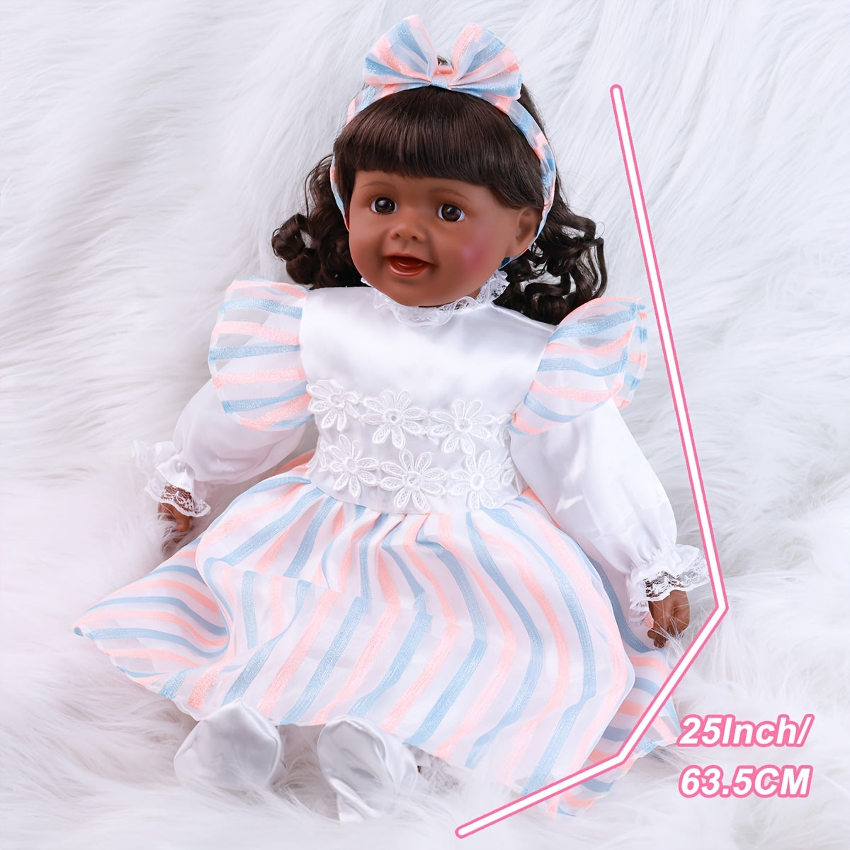 25" Reborn Doll Cartoon Style Boys Girls Christmas Birthday