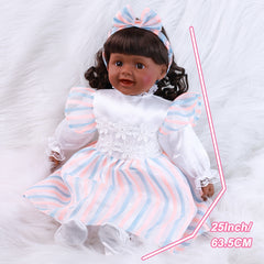25" Reborn Doll Cartoon Style Boys Girls Christmas Birthday