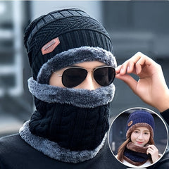 Men's Winter Thick Velvet Warm Wool Hat with Ear Protection