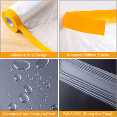 Home Improvement Masking Film Dustproof Plastic Film Car Spray Paint Masking