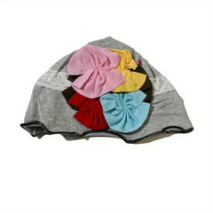 Baby Flower Beanie Hat Breathable Cotton
