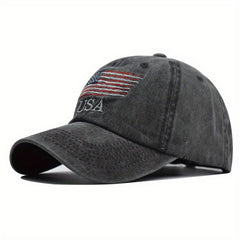 American Flag Baseball Cap Classic Hat Adjustable Trucker Unisex Headwear