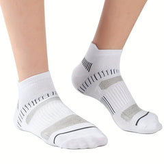 Unisex Athletic Ankle Socks Arch Support Cushioned Socks