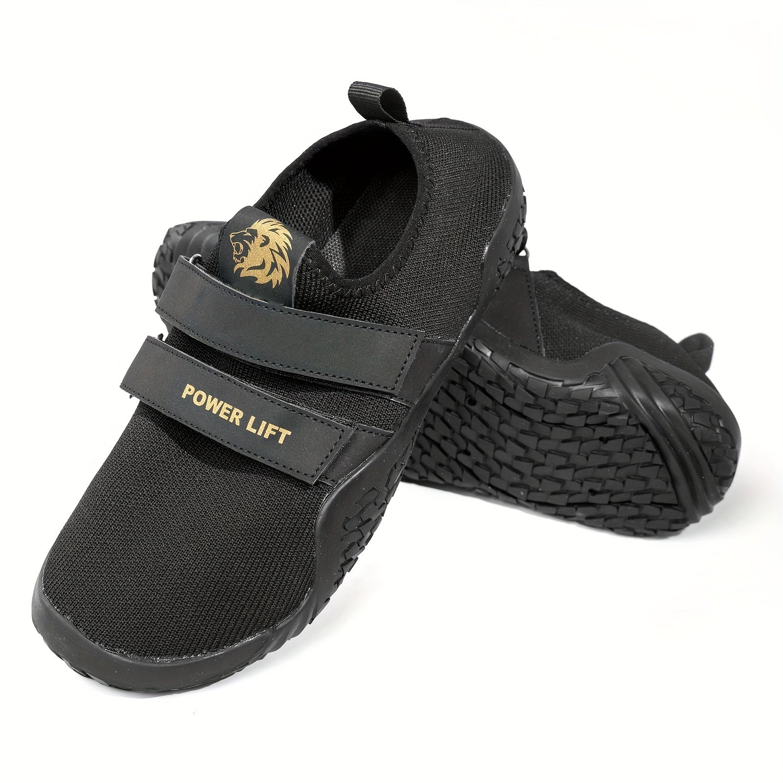Men's Training Shoes with Double Hook & Loop Fasteners