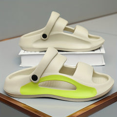 Boys Thickened Bottom Slippers Non Slip Lightweight Open Toe Slippers