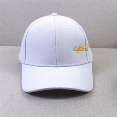 Letter Embroidery Unisex Baseball Cap Solid Hip Hop Dad Hats Casual Sun Hats