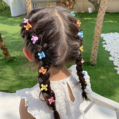 100pcs Baby Girls Hair Accessories Colorful Crown Flower Wing Hairpins