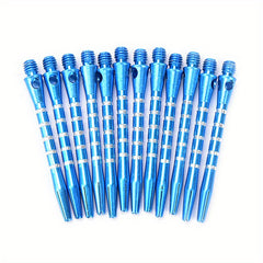 12pcs Aluminum Alloy Darts Shafts 53mm 2BA Thread Replacement