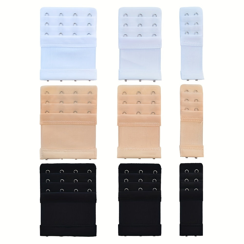 9pcs Elastic Bra Strap Extenders Adjustable Band Underwear Accessories