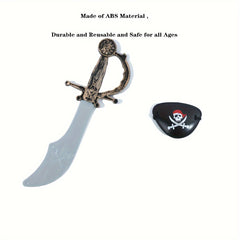 Pirate Cutlass & Eye Patch for Pirate Parties & Role Play