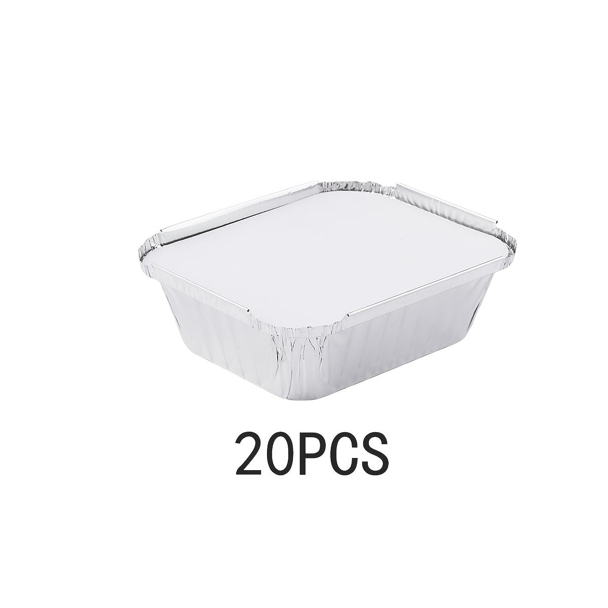 50pcs Small Disposable Aluminum Foil Pans With Lids for Cooking Baking Meal Prep