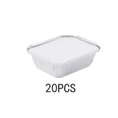 50pcs Small Disposable Aluminum Foil Pans With Lids for Cooking Baking Meal Prep