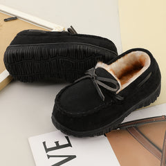 Boys Slip On Fleece House Shoes Non Slip Soft Bottom Walking Shoes