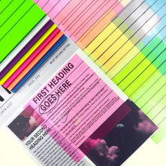 350 Sheets Transparent Lined Sticky Notes Clear Waterproof Self Sticky Notes