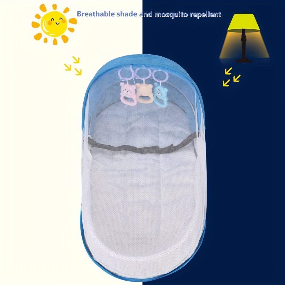 Portable Baby Travel Cot with Mosquito Net - Indoor & Outdoor Carry Cot