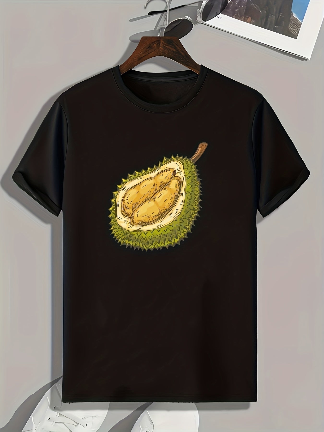 Durian Print Men's Graphic T-shirt for Summer
