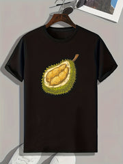 Durian Print Men's Graphic T-shirt for Summer