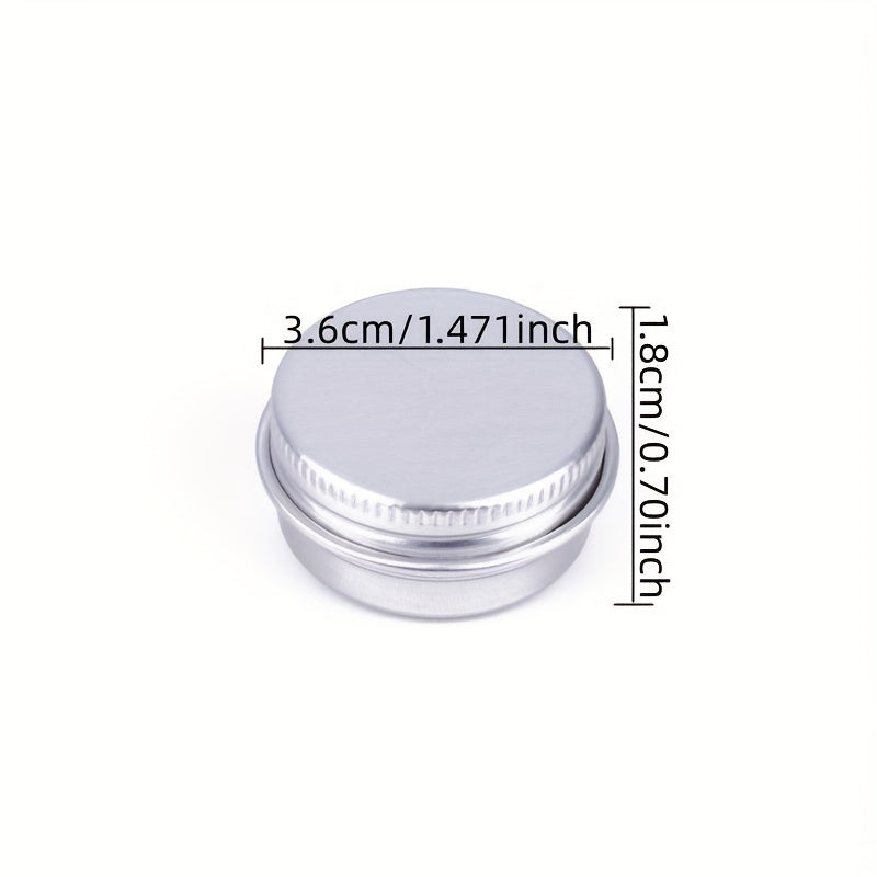 Mini Aluminum Box 36x18mm Circular Metal Box Fish Hook Bait Storage