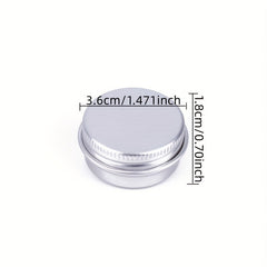 Mini Aluminum Box 36x18mm Circular Metal Box Fish Hook Bait Storage
