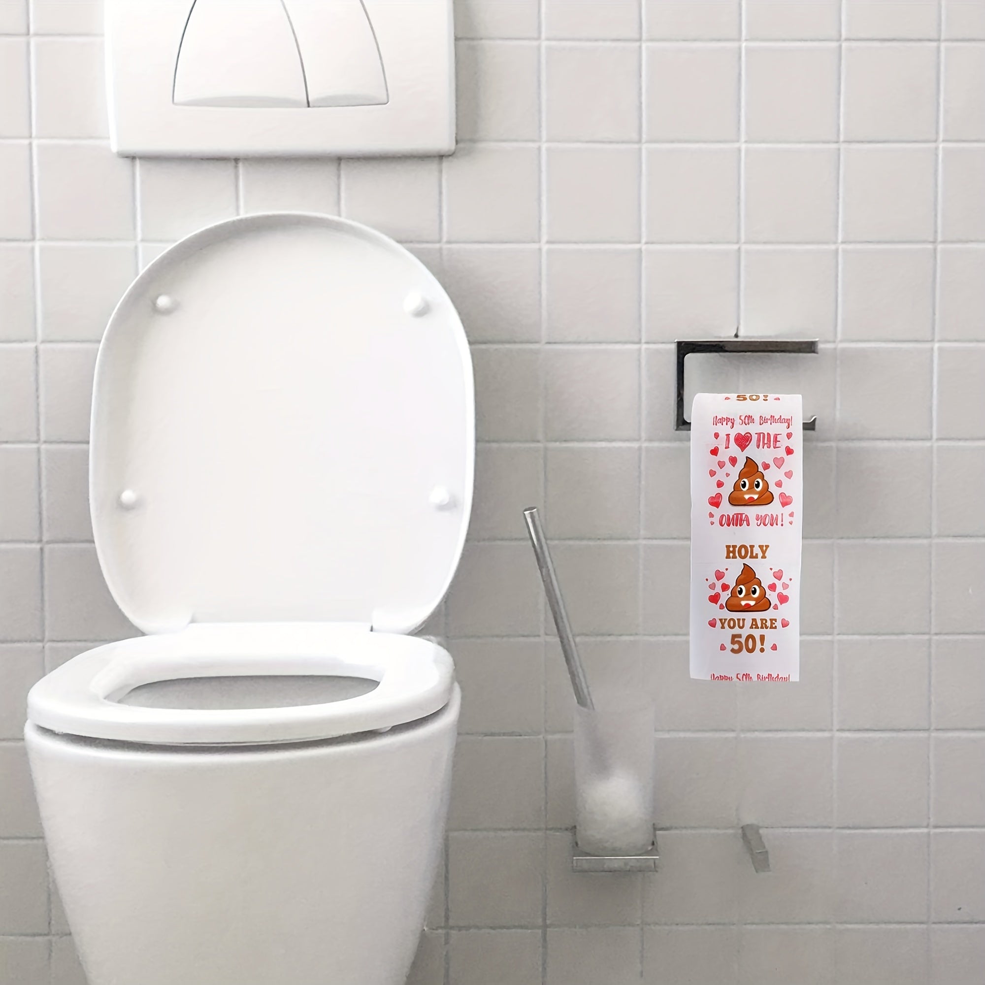 50th Birthday Toilet Paper Roll Funny Gift Happy Birthday Decorations