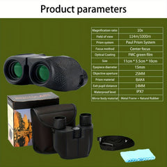 Compact Portable HD Binoculars For Travel Camping Hiking