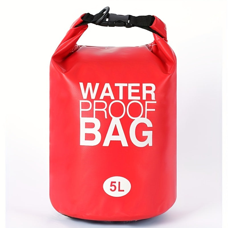 Roll Top Waterproof Bag Beach Shoulder Bucket Bag