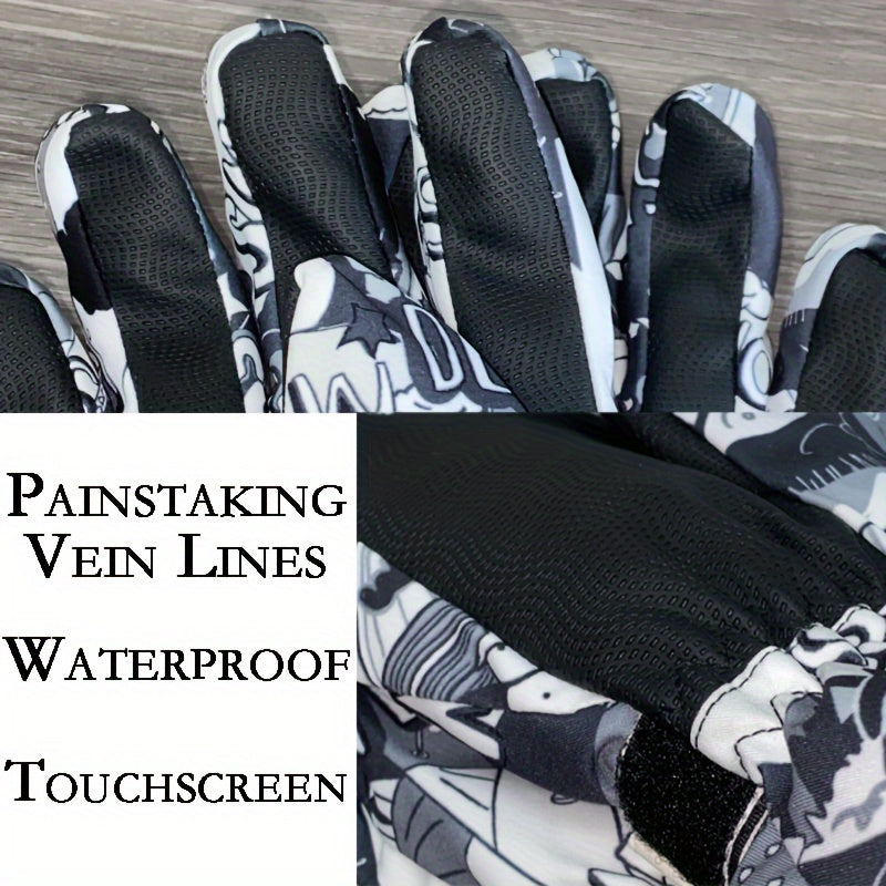Warm Waterproof Skiing Gloves Touch Screen Outdoor Sports