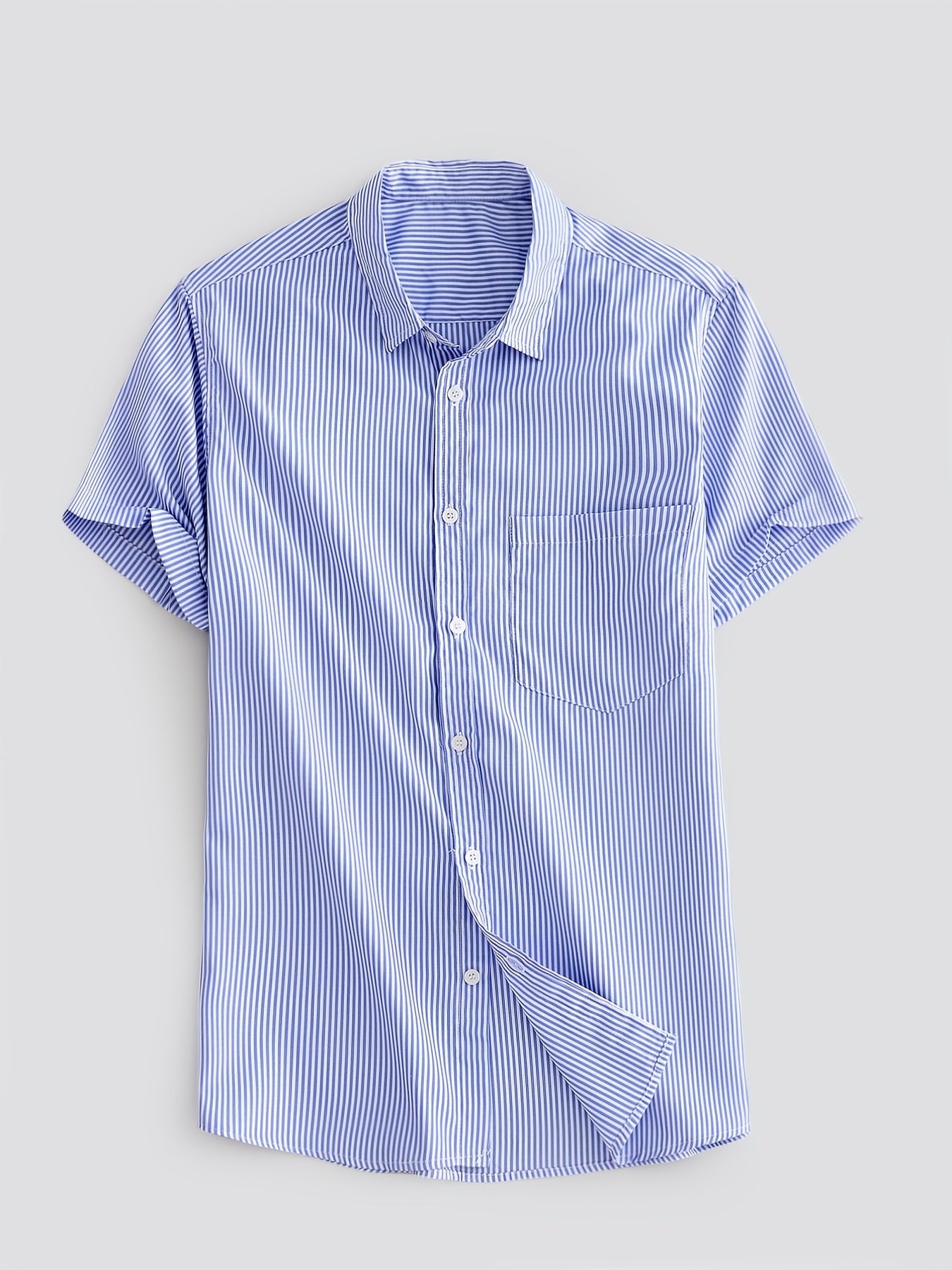 Men's Striped Short Sleeve Shirt