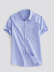 Men's Striped Short Sleeve Shirt