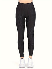 Honeycomb Butt Lifting Yoga Workout Pants High Stretch Leggings