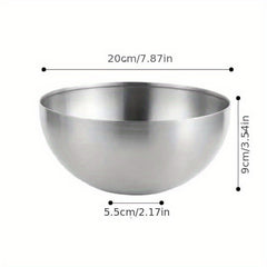 Stainless Steel Salad Bowl Instant Noodle Bowl Serving Bowl