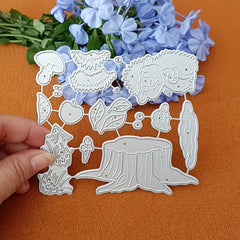 1pc Hedgehog Metal Cutting Dies for Card Making Mushroom Animal Die Cuts
