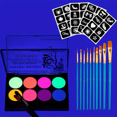 Halloween Fluorescent Body Paint Glow in the Dark Instant Dry Makeup