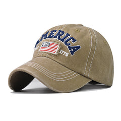 Embroidered America Flag Baseball Cap