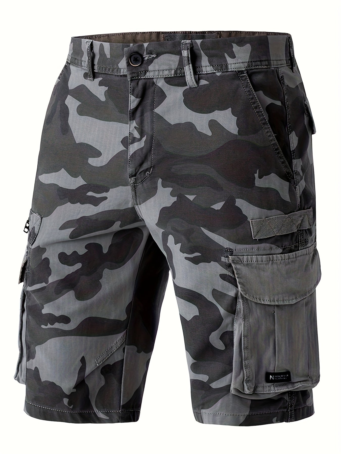 Men s Camo Cargo Shorts Lightweight Flap Pocket Work Outdoors