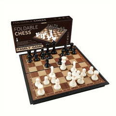 Chess Portable Set No Magnetic Foldable Board Game Educational Toys