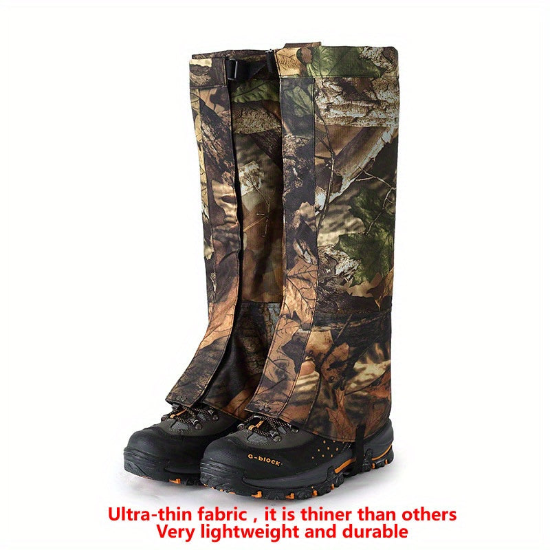 Waterproof Camo Leg Gaiters for Outdoor Activities