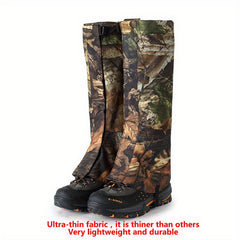 Waterproof Camo Leg Gaiters for Outdoor Activities