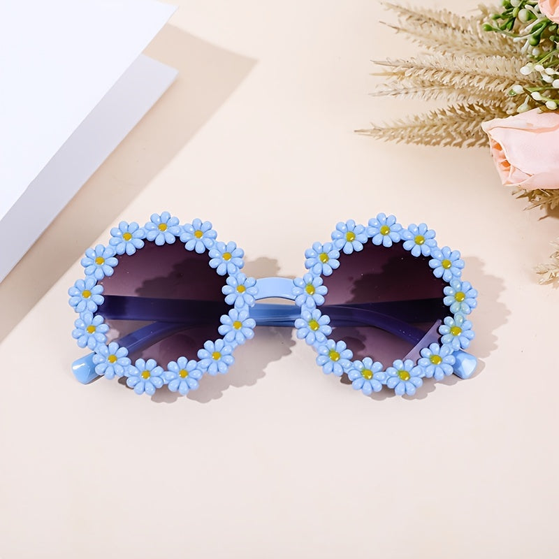 Kids Daisy Sunglasses UV Protection Outdoor Glasses