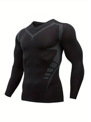 Men's Compression Long Sleeve Athletic Baselayer Undershirt for Cold Weather