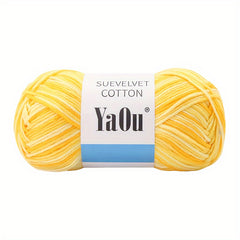 Colorful Velvet Cotton Yarn 200g for Crochet Knitting