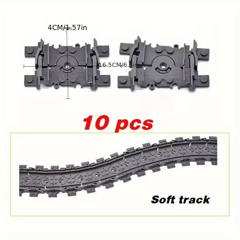 Building Block Train Track Assembly Toy - Track Accessories Set