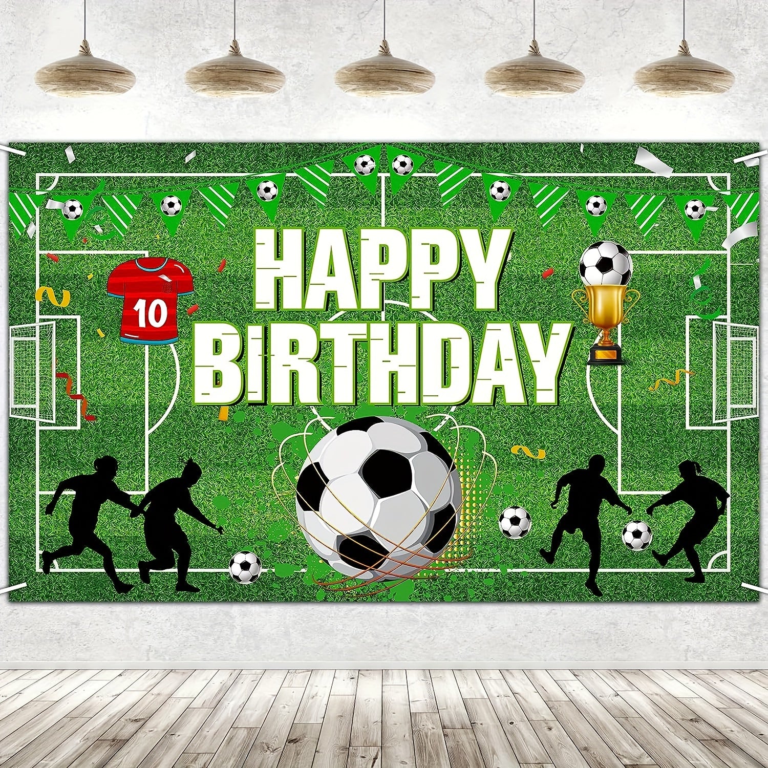 Soccer Ball Party Banner Soccer Birthday Decorations
