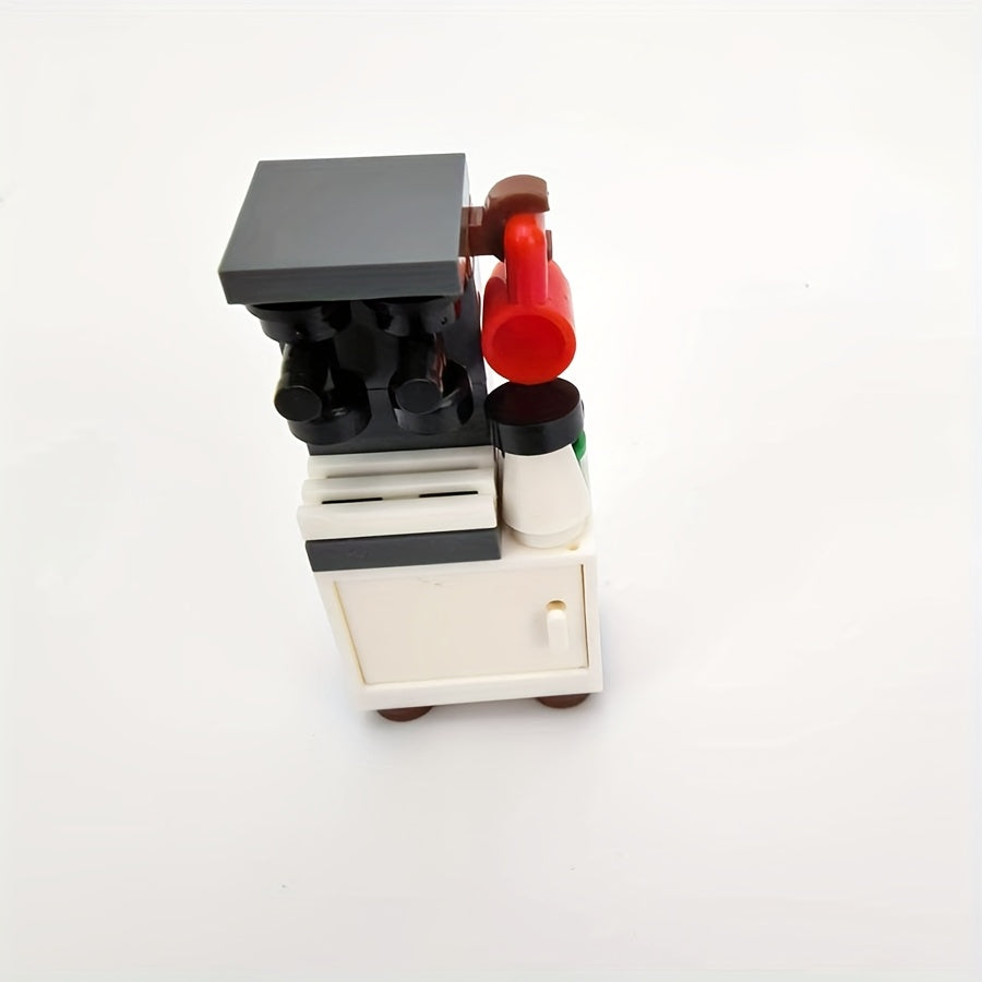 Mini Coffee Machine & Water Dispenser Building Blocks Set