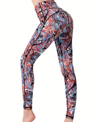 Colorful Graffiti Yoga Pants Tummy Control Butt Lifting Activewear